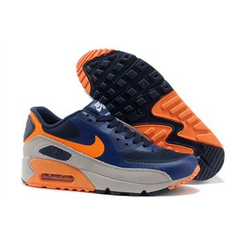 Nike Air Max 90 Hyperfuse Unisex Blue Orange Running Shoes Greece